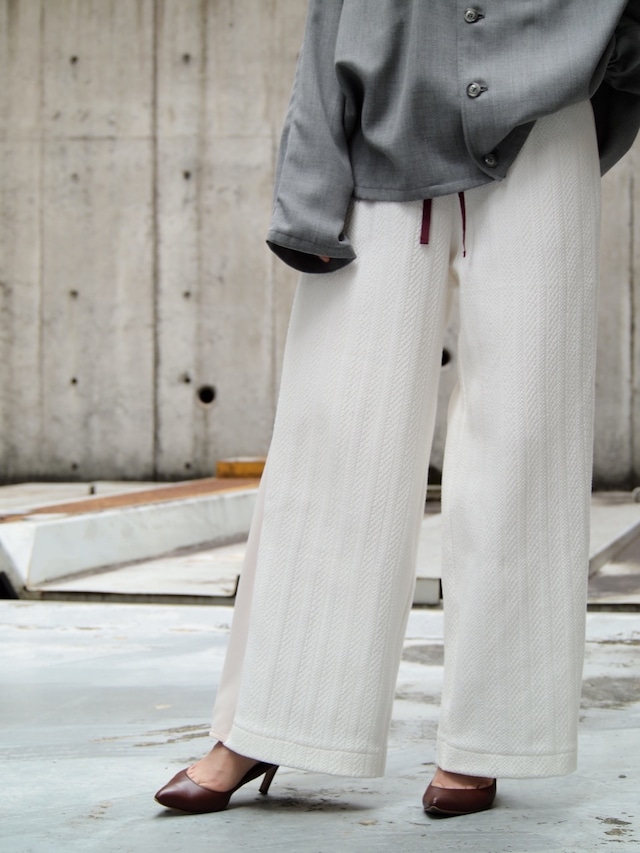 StSr（stretch / shrink）　Side Line Sweat Pants　White【STSR-22SS-PT-WH】