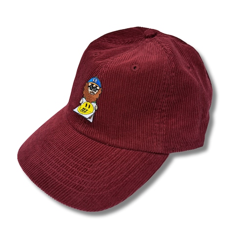 CHI-BEE yes no ネルソン コーデュロイcap (burgundy)