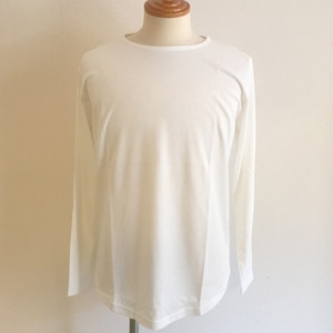 Long Length Crew Neck Cut & Sewn　White