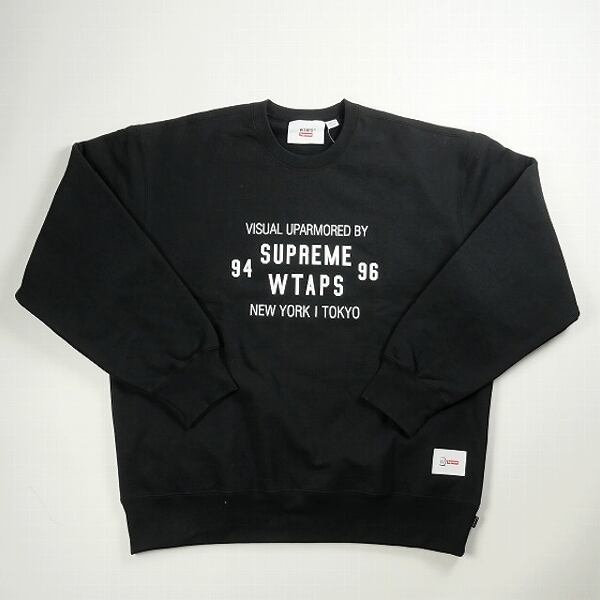 XXL Supreme Wtaps Crewneck Black ブラック