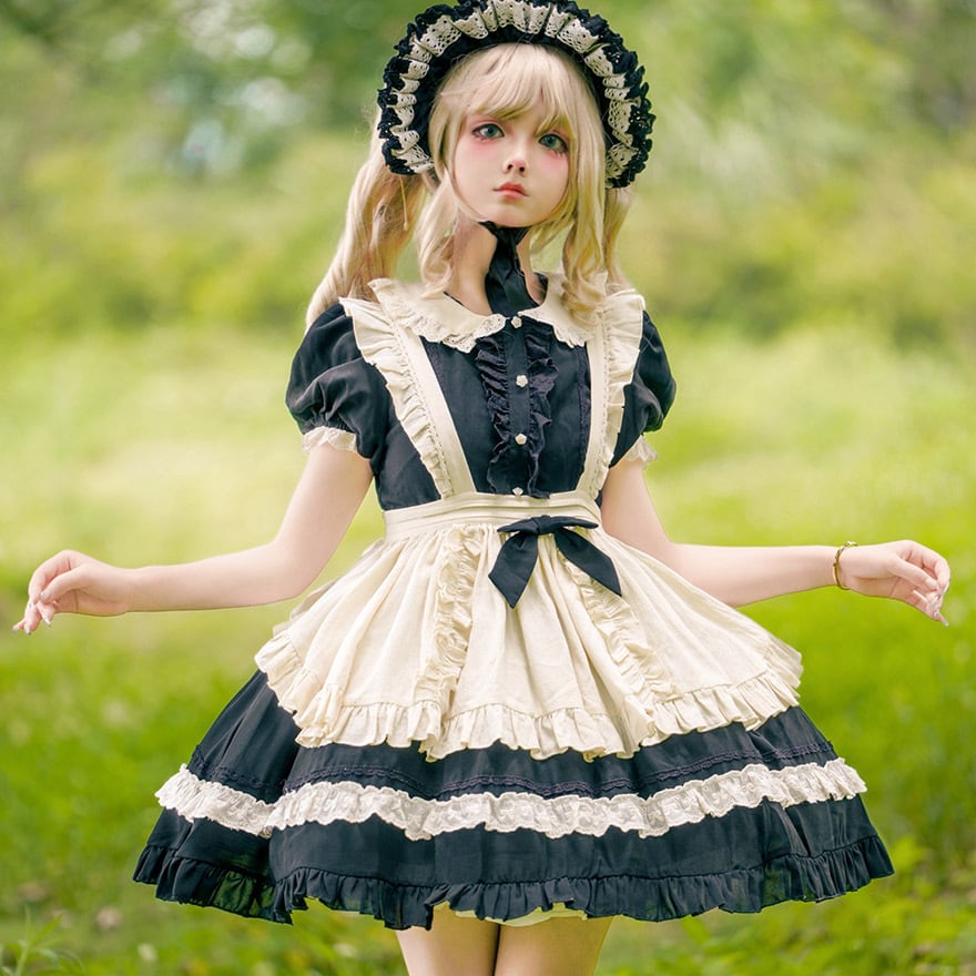 クラロリ ロングメイドワンピース 英国×ヴィクトリアン風｜WithU