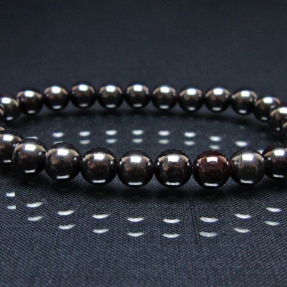 スギライト ブレスレット 7mm ブラックスギライト ブレス 一点物 メール便可 [M便 1/10] 111-45623