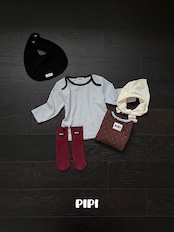 韓国子供服 / 26Autumn / 〖取寄〗pipi / ドットTシャツ / ベビー服 / キッズ服 *XS~M*