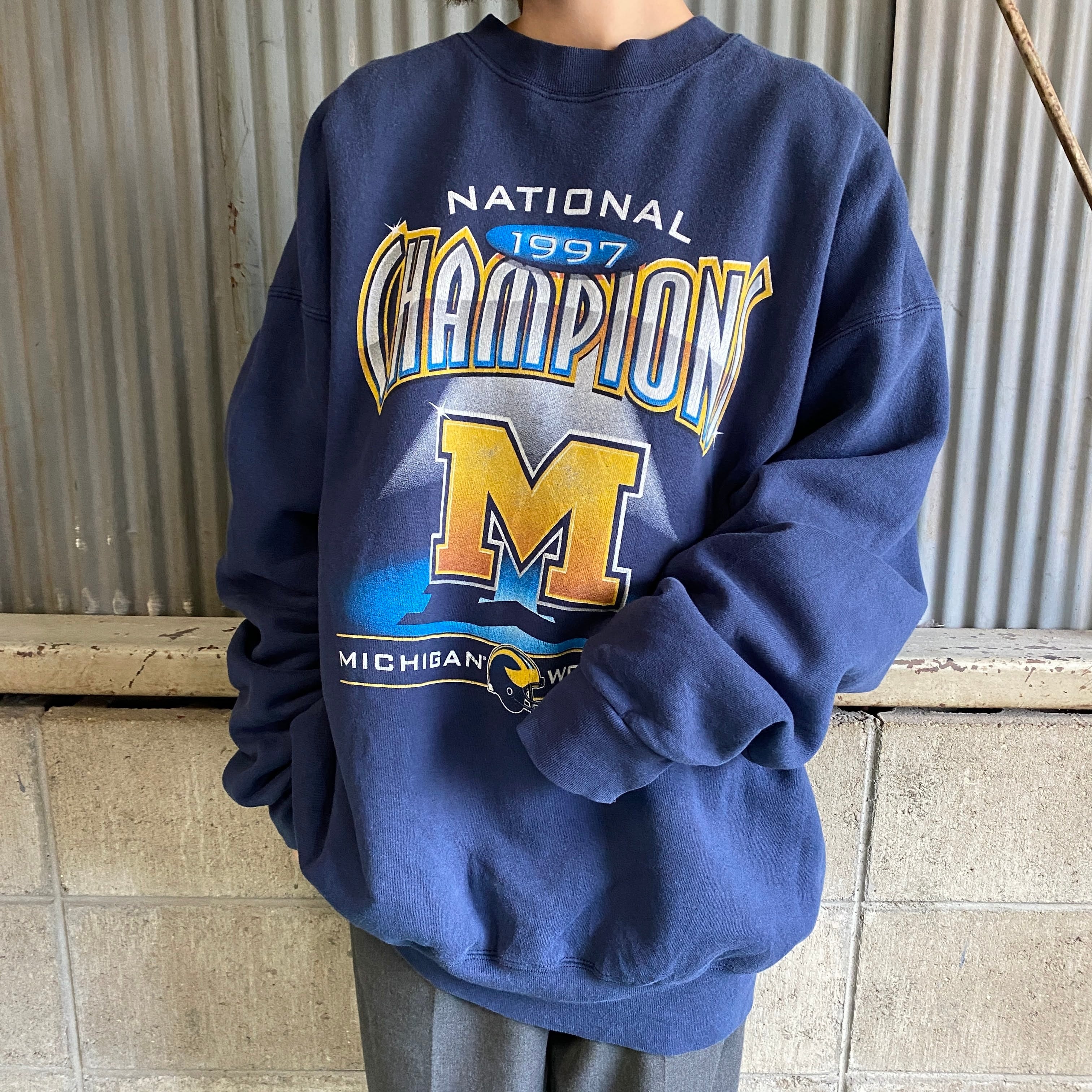 Champion ハーフジップ スウェット カレッジ NCAA 大学 スポーツ