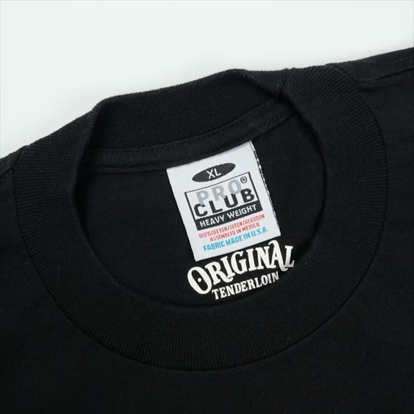 Size【XL】 TENDERLOIN テンダーロイン TEE L/S OE BLACK ロンT 黒