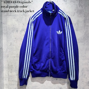 "ADIDAS Originals"royal purple color stand neck track jacket