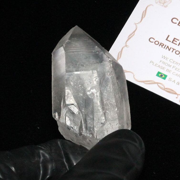 レムリアンシード 水晶 原石 ブラジル ミナスジェライス州 コリント産 証明書付属 一点物 271-203