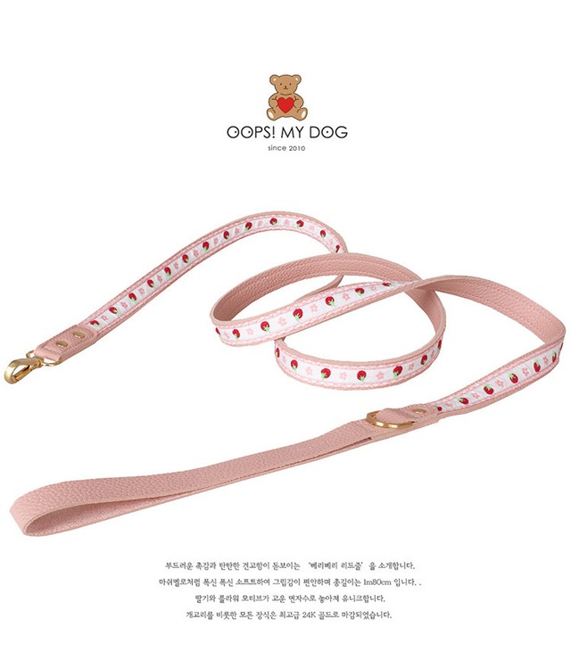 【予約商品】いちご柄 リード