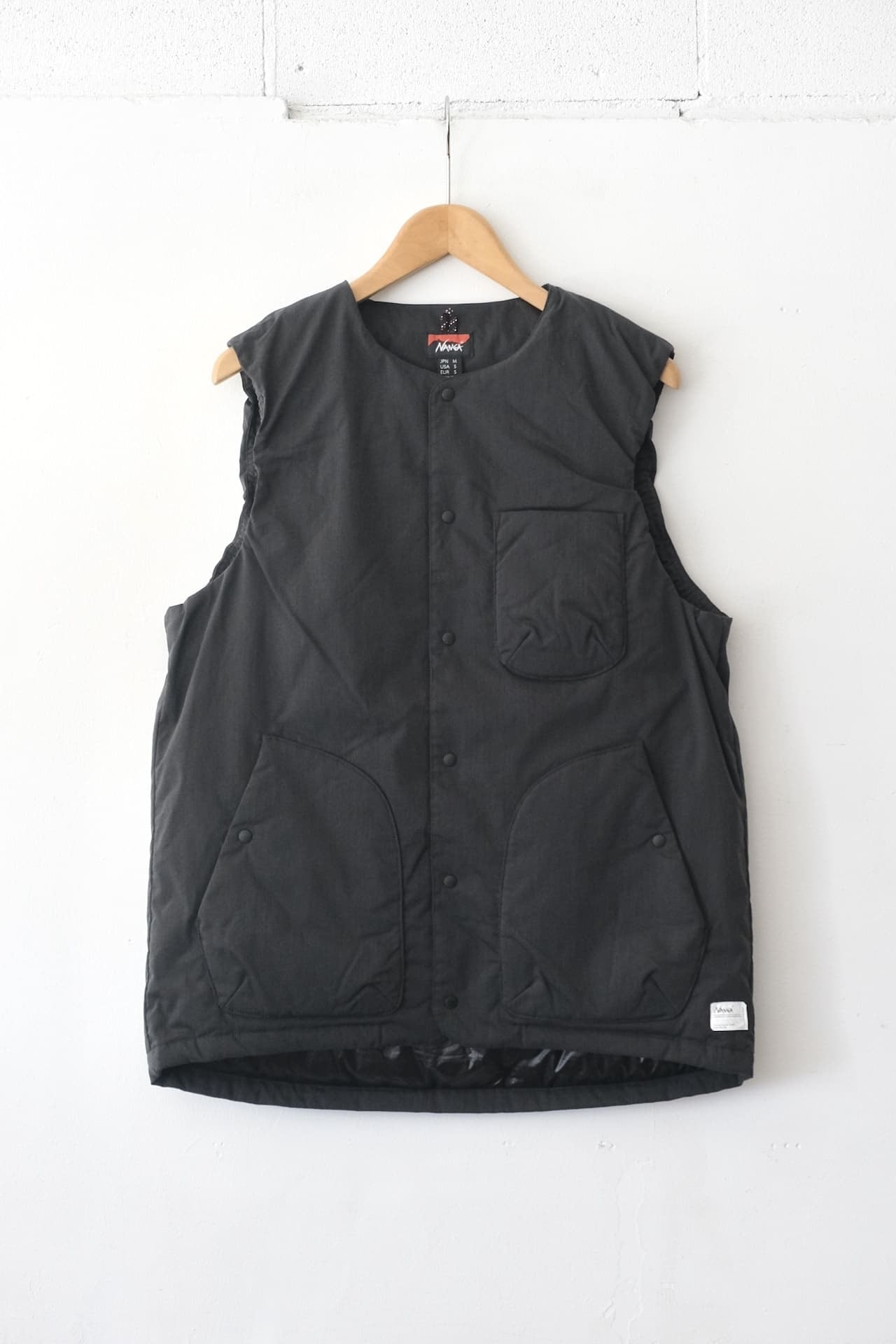 NANGA HINOC RIPSTOP INNER DOWN VEST Black