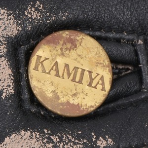 【KAMIYA】Distressed Leather Pants