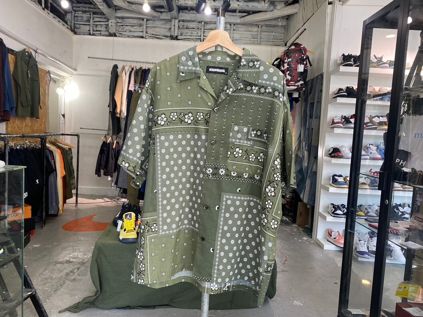 NEIGHBORHOOD BANDANA CHOPPED C-SHIRT SS BLACK BANDANA XL 221TSNH 
