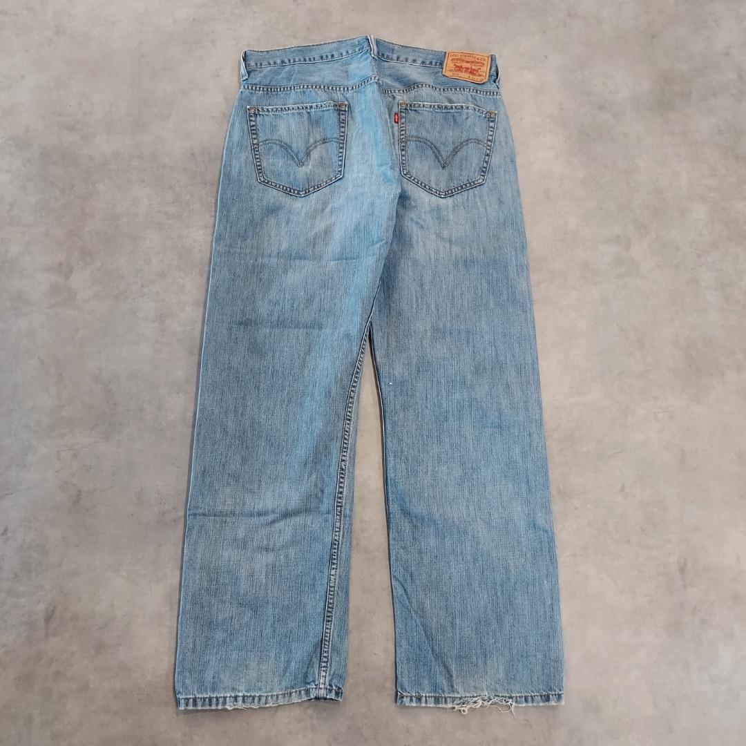 リーバイス569 Levis W34 ワイド バギー 青 古着 ヒゲ 21649 | fuufu