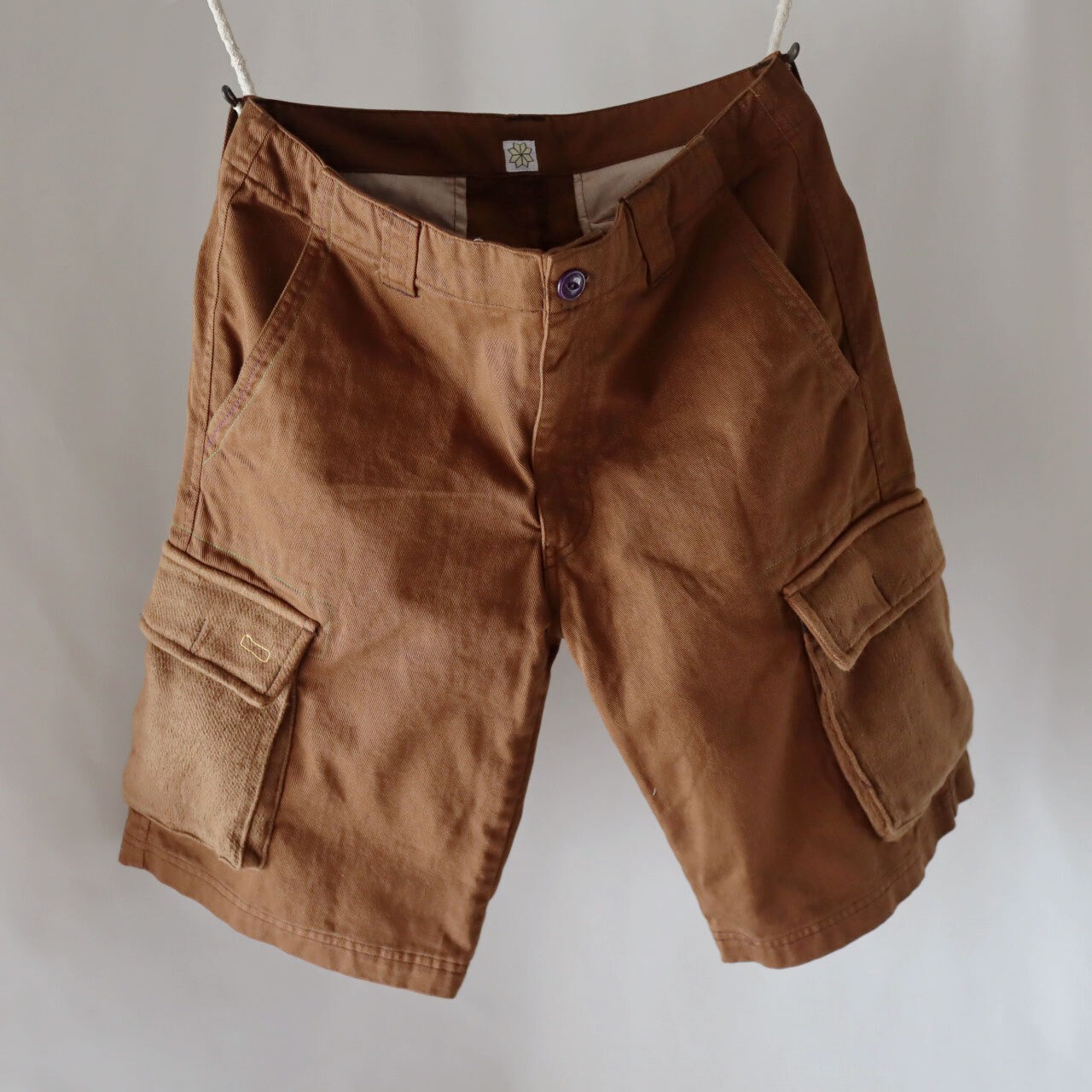 ヘンプ ポケット カーゴショーツ｜Hemp-Pocket Cargo Shorts｜チョコ ブラウン