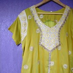 Ethnic mustard yellow onepiece