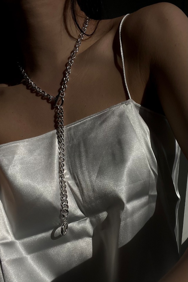 Hang Chain Necklace/silver （23-10-013）