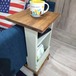 [ サイドテーブルシリーズ] ヘンプベージュのカフェ風 サイドテーブル