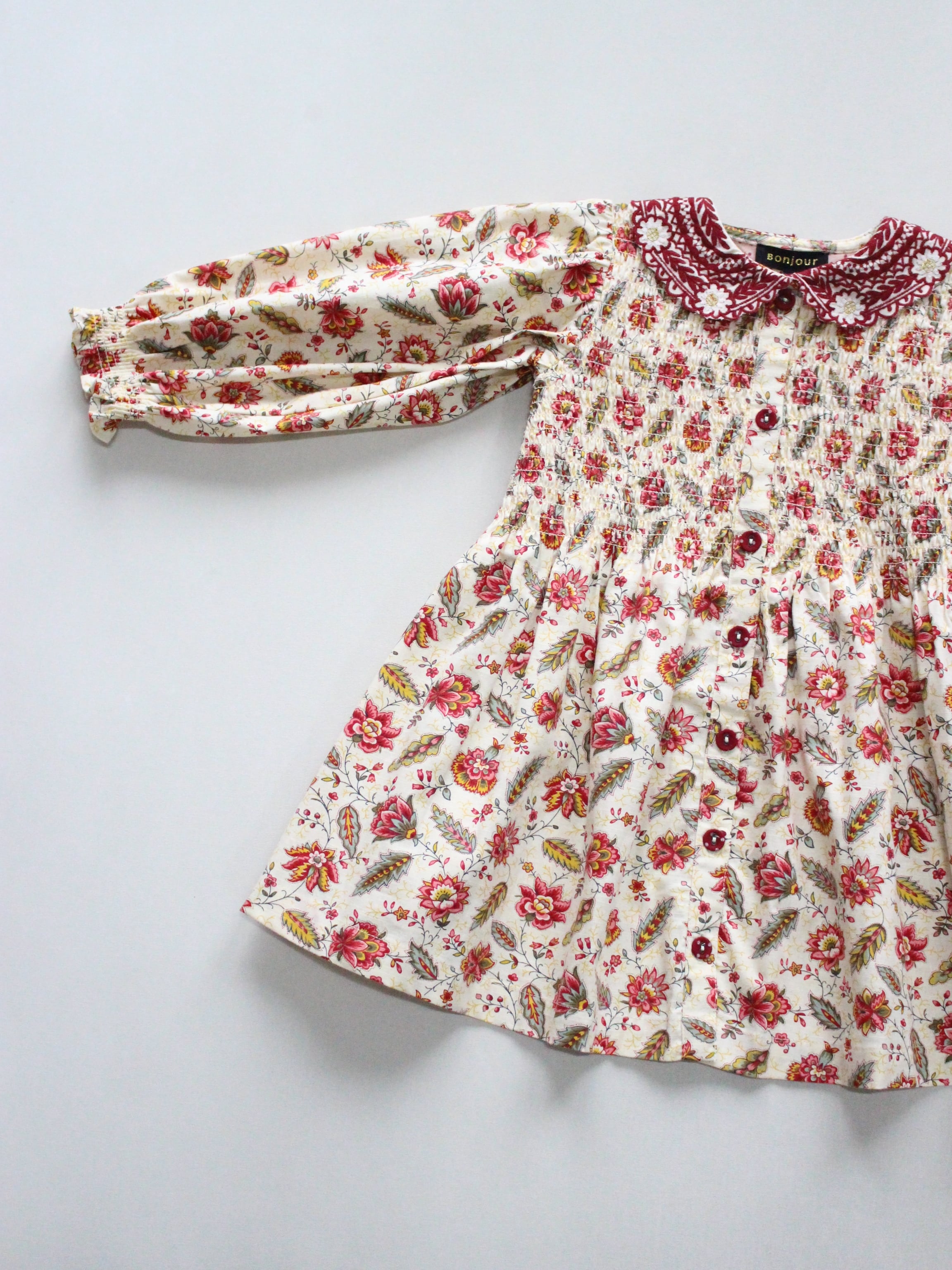 BONJOUR DIARY Tunique with hair clip Aline print 8-12y | RESONASON