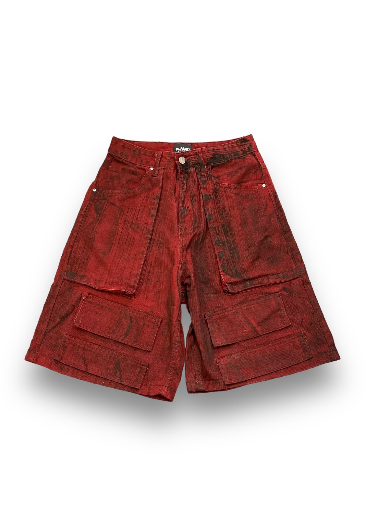 【PLANET STUDIO】wide half denim pants (3color)