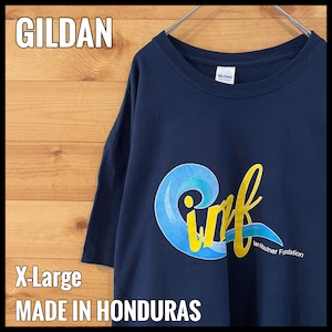 【GILDAN】ビッグサイズ XL Tシャツ ロゴ バックプリント ギルダン US古着 アメリカ古着