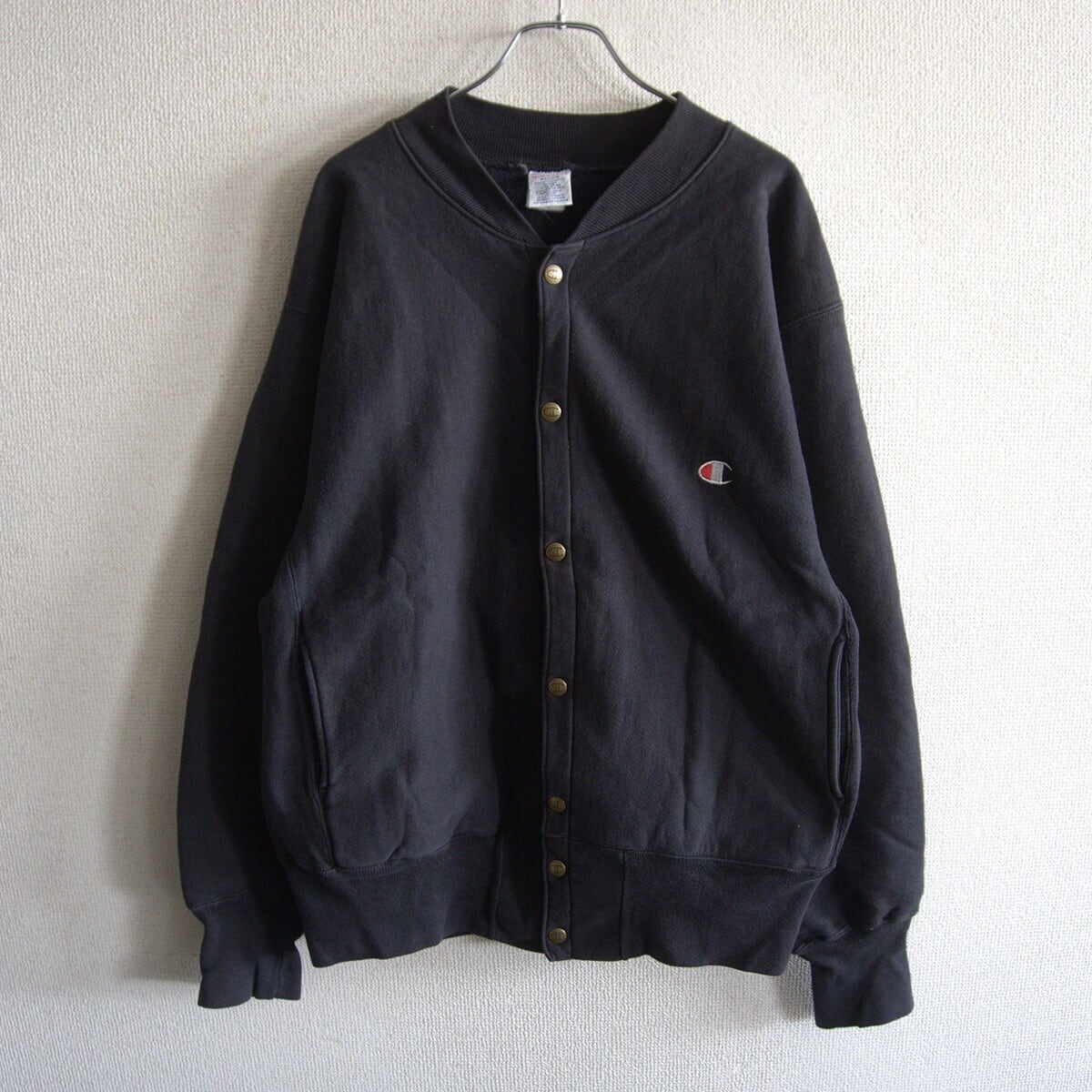 90s】CHAMPION【REVERSE WEAVE リバースウィーブ パーカー】M ブラック