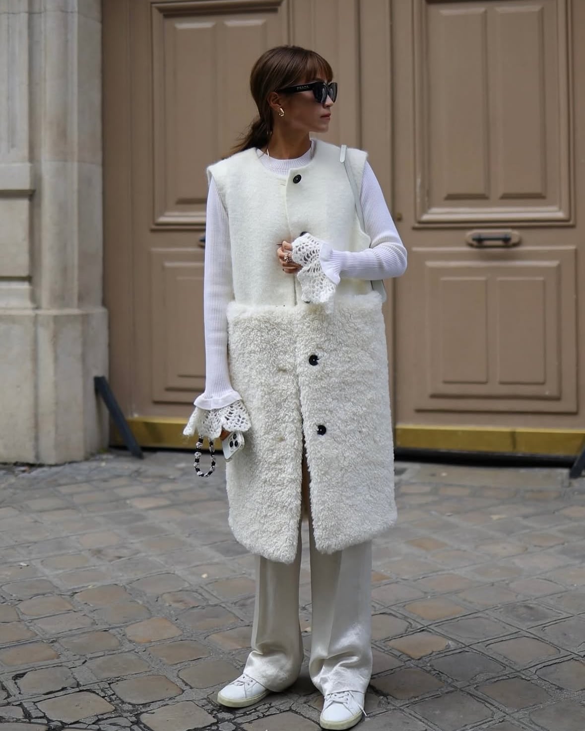 激値下げしました　ジプソフィアWool Mohair Teddy Vest GPKW-603 Wool Mohair Teddy Vest | gypsohila