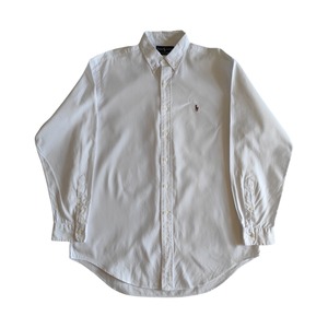 Ralph Lauren　ラルフローレン　ボタンダウンシャツ　YARMOUTH　ホワイト　ドレスシャツ　16-34