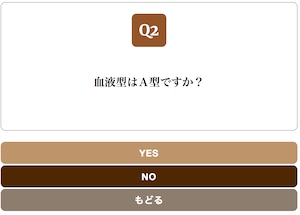 Yes/No Chart BROWN スタイル