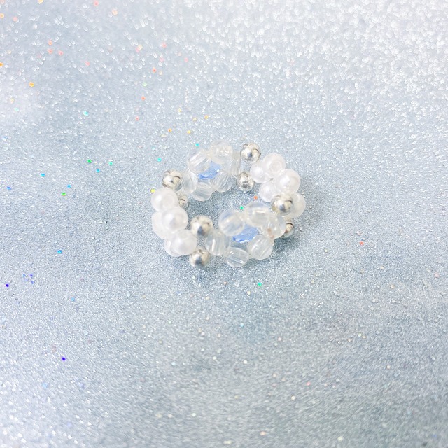 Flower ring (Blue)