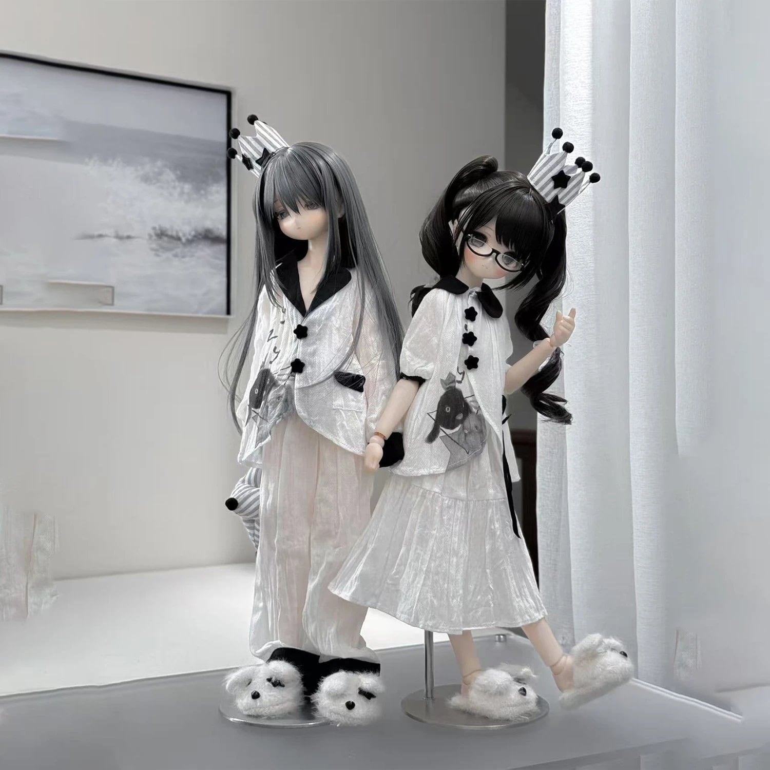 セット！ 1/6 微mdd bjd 4分娃衣兔豆豆熊妹四分mdd 普四アウトフィット