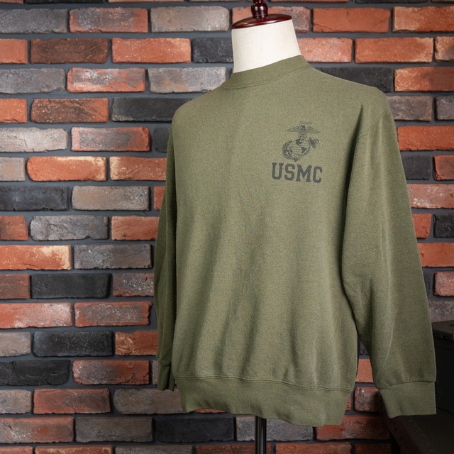 【USED】U.S. Marine Corps Sweat Shirt "CAC,INC" 実物放出品 アメリカ海兵隊 スウェットシャツ ユーズド