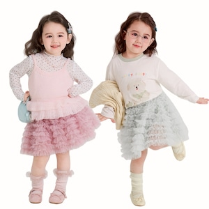 夏ハイウエストチュールスカート