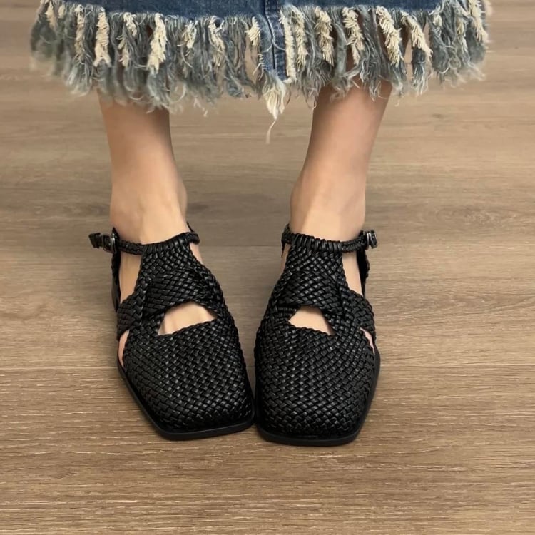 涼感たっぷりのローマ風フラットサンダル ◆3col R01499