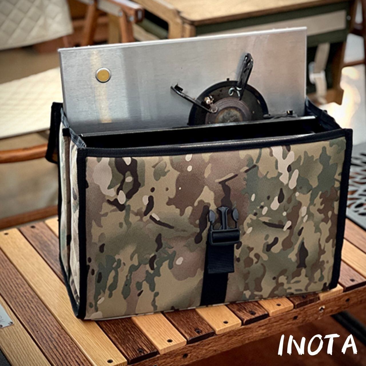 INOTA イノタ　ブラックデザイントッププレート収納バッグ