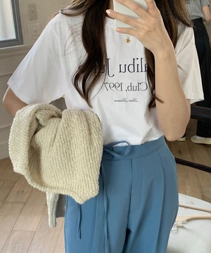 《即納商品》Malibu Juice tee (ivory / pink)