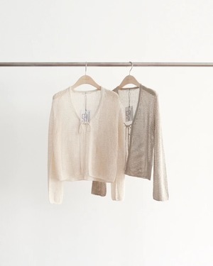 (予約) ounce / Paper Punching cardigan