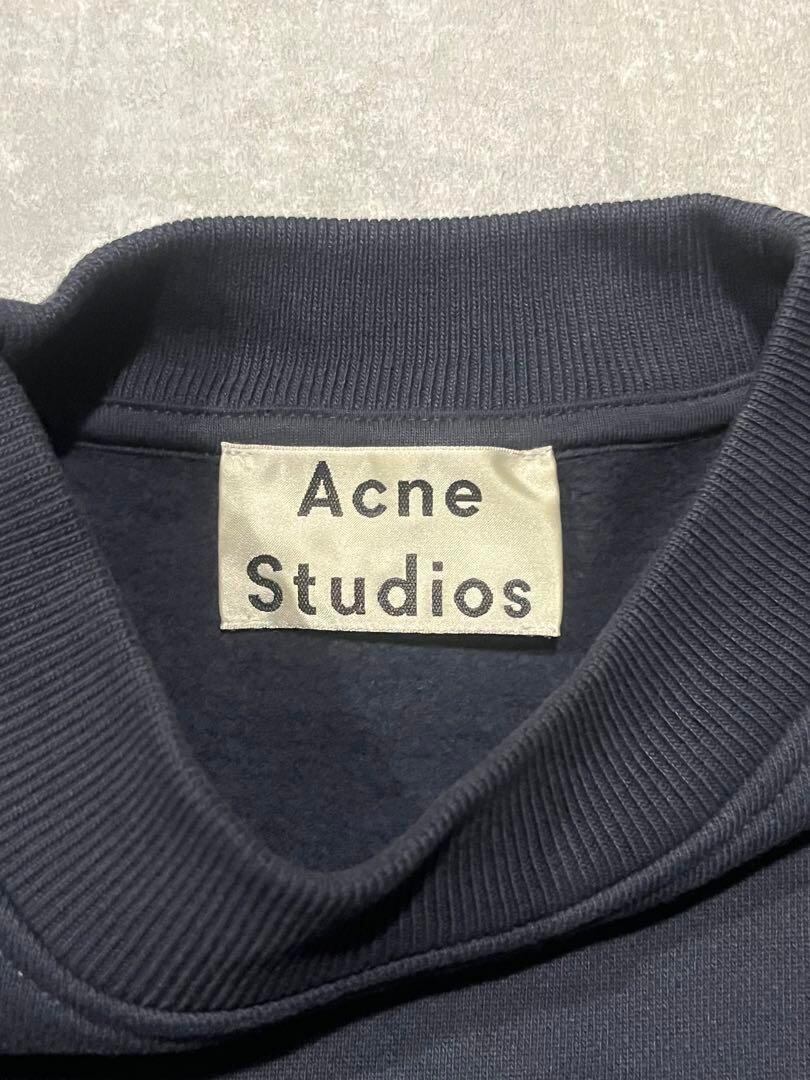 acne studios 17aw レースアップ スウェット ネイビー | CHASE ACNE