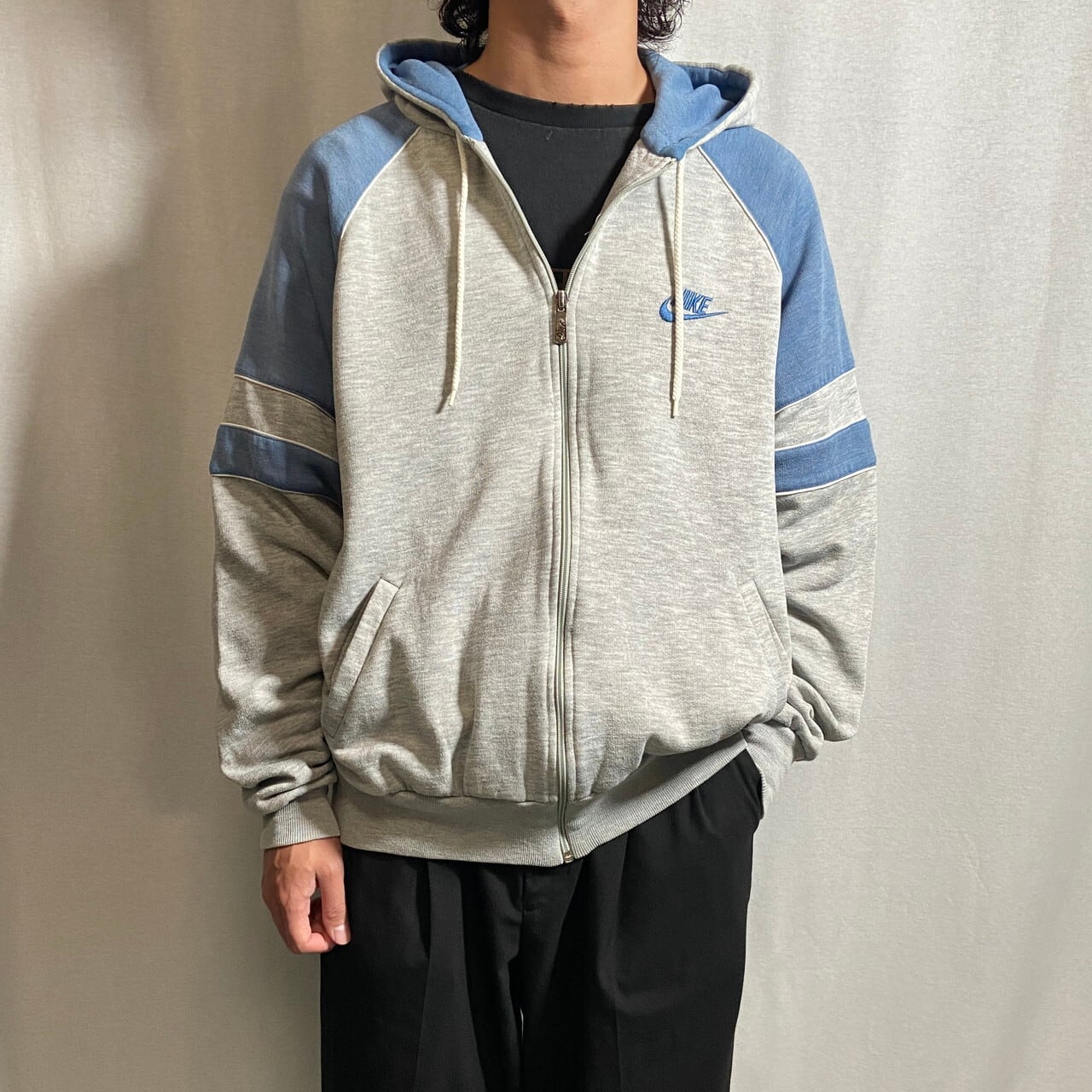 80年代 NIKE ナイキ スウェットパーカー フルジップパーカー 紺タグ  