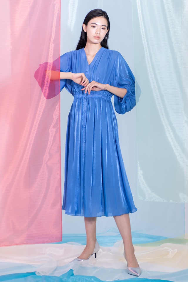 Chambrey Dress　COBALT BLUE