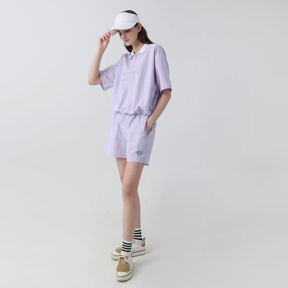 ハーフジップポロシャツ＆ショーツ SET UP | Festa Golf