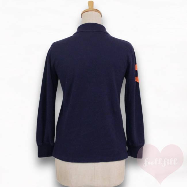 POLO RALPH LAUREN ビッグポニー 長袖ポロシャツ ネイビー レディース