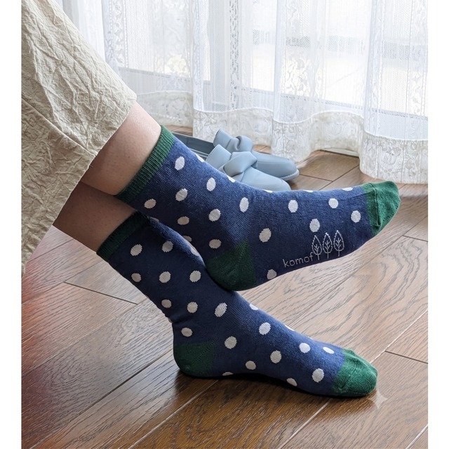 komofコモフのくつした　奈良の職人さんの手作り　komof Original Design Socks: Gentle Organic Cotton