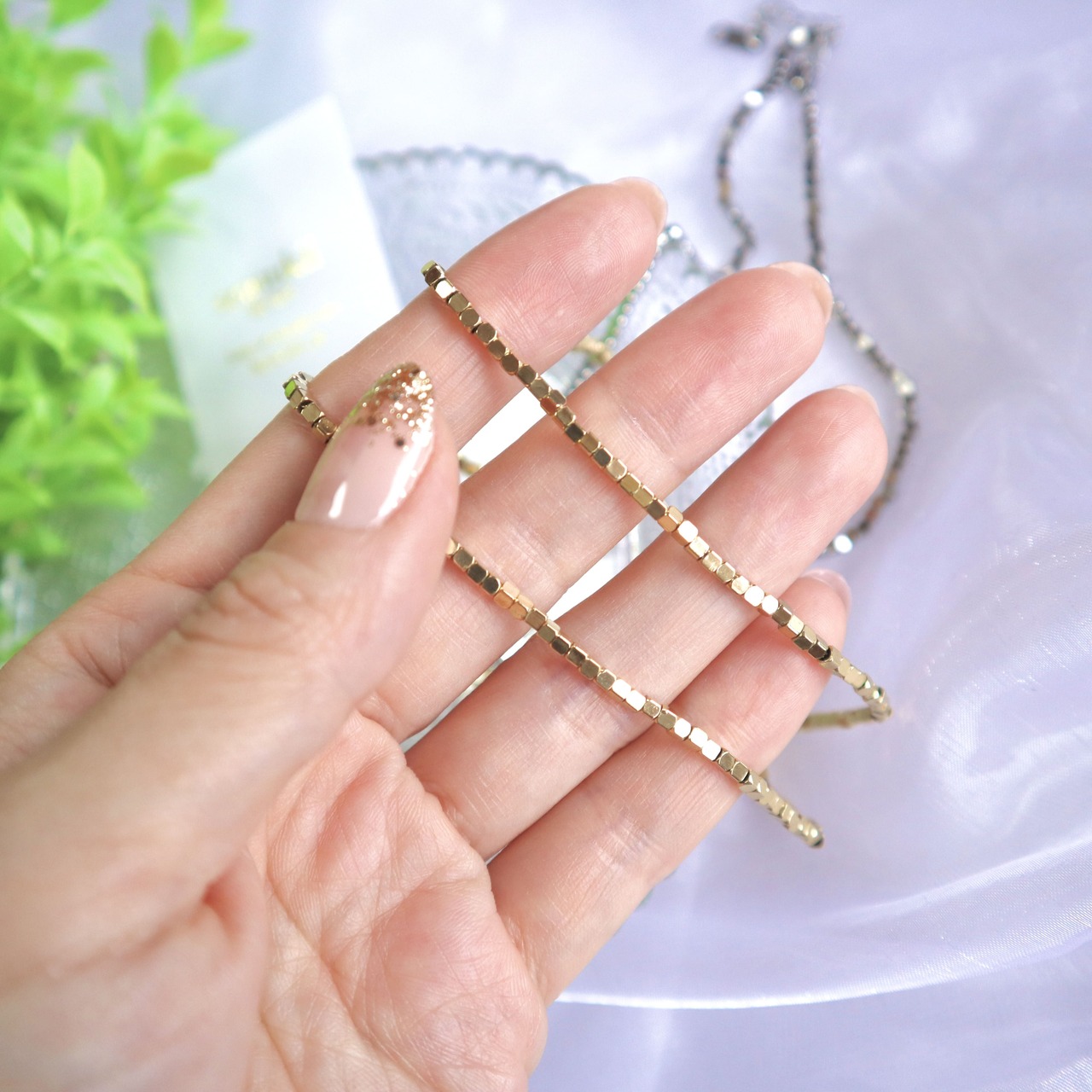 【まもなく入荷！予約受付中】191N ステンレスブロックチェーンネックレス　★　timelesz寺西拓人さん、JO1河野純喜さん、SixTONES京本大我さん・松村北斗さん着用