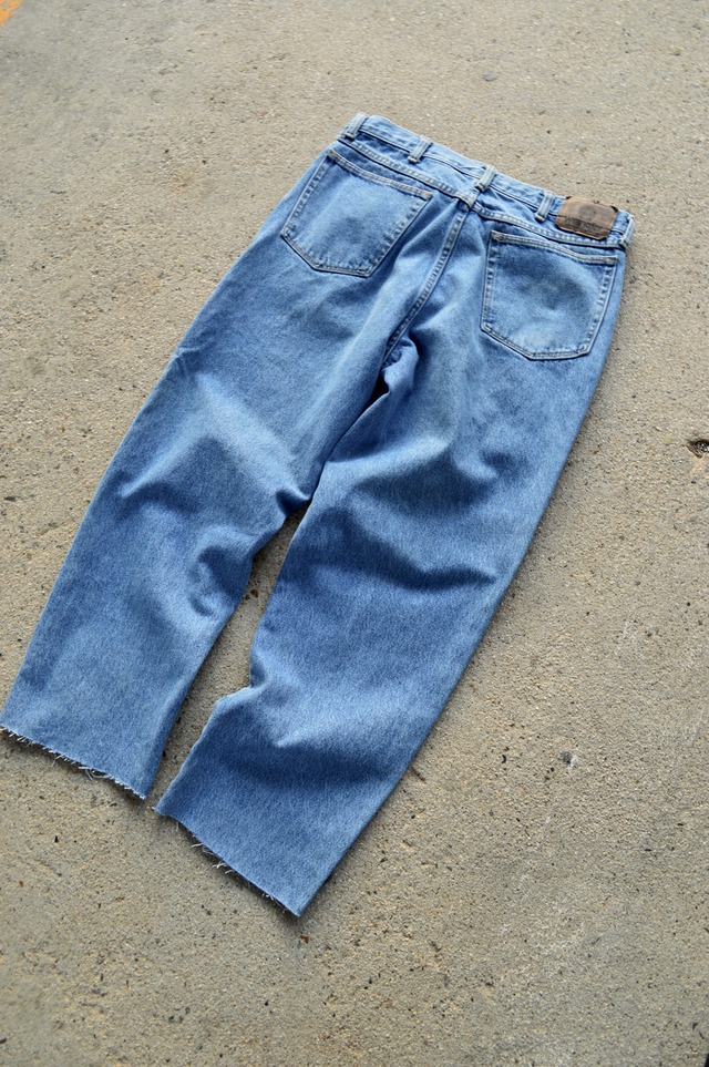 Wrangler 1990's 97601RS Cutoff Made in USA W34 USA企画 BlueBell社 ラングラー デニム 90s