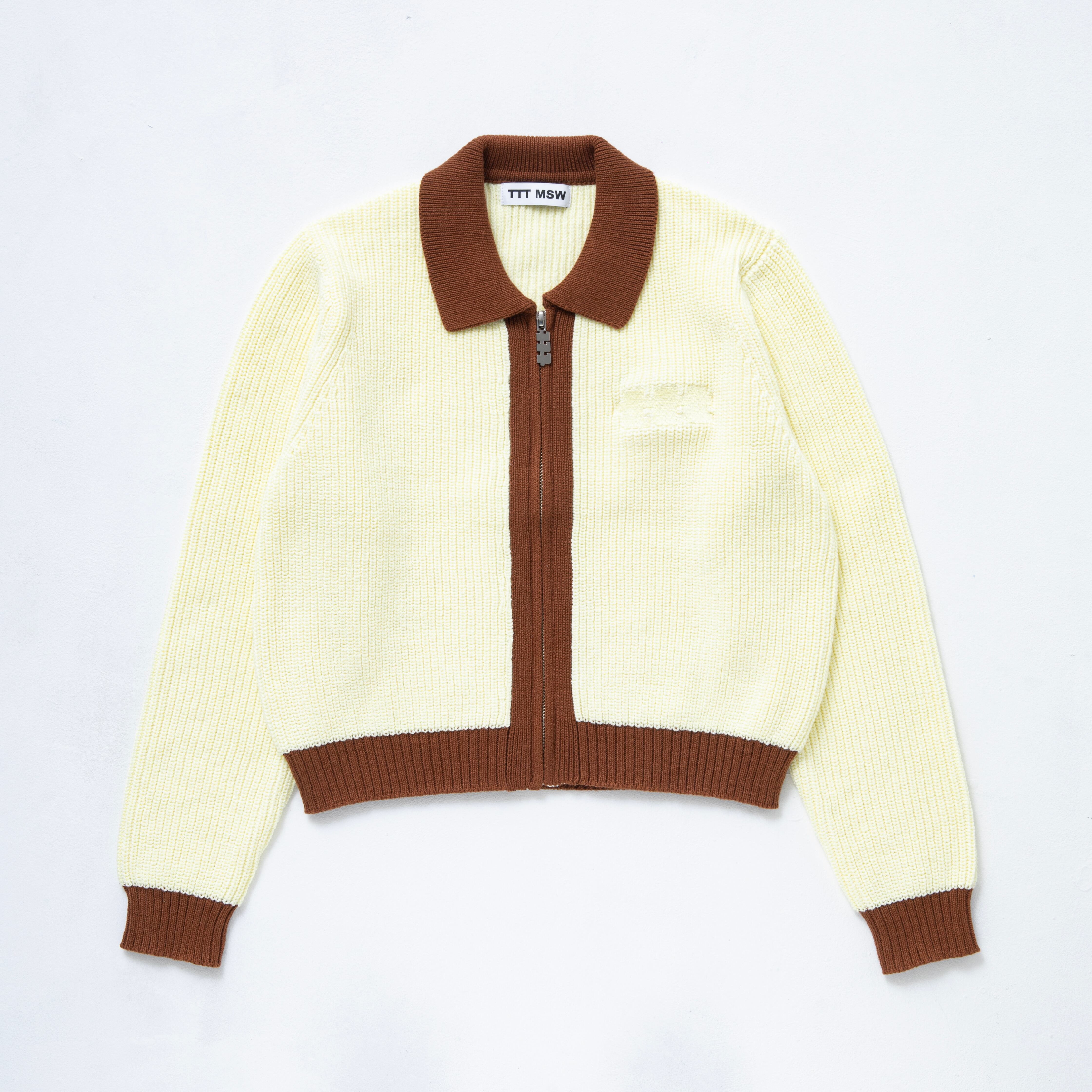 TTT_MSW】New standard zipup cardigan-