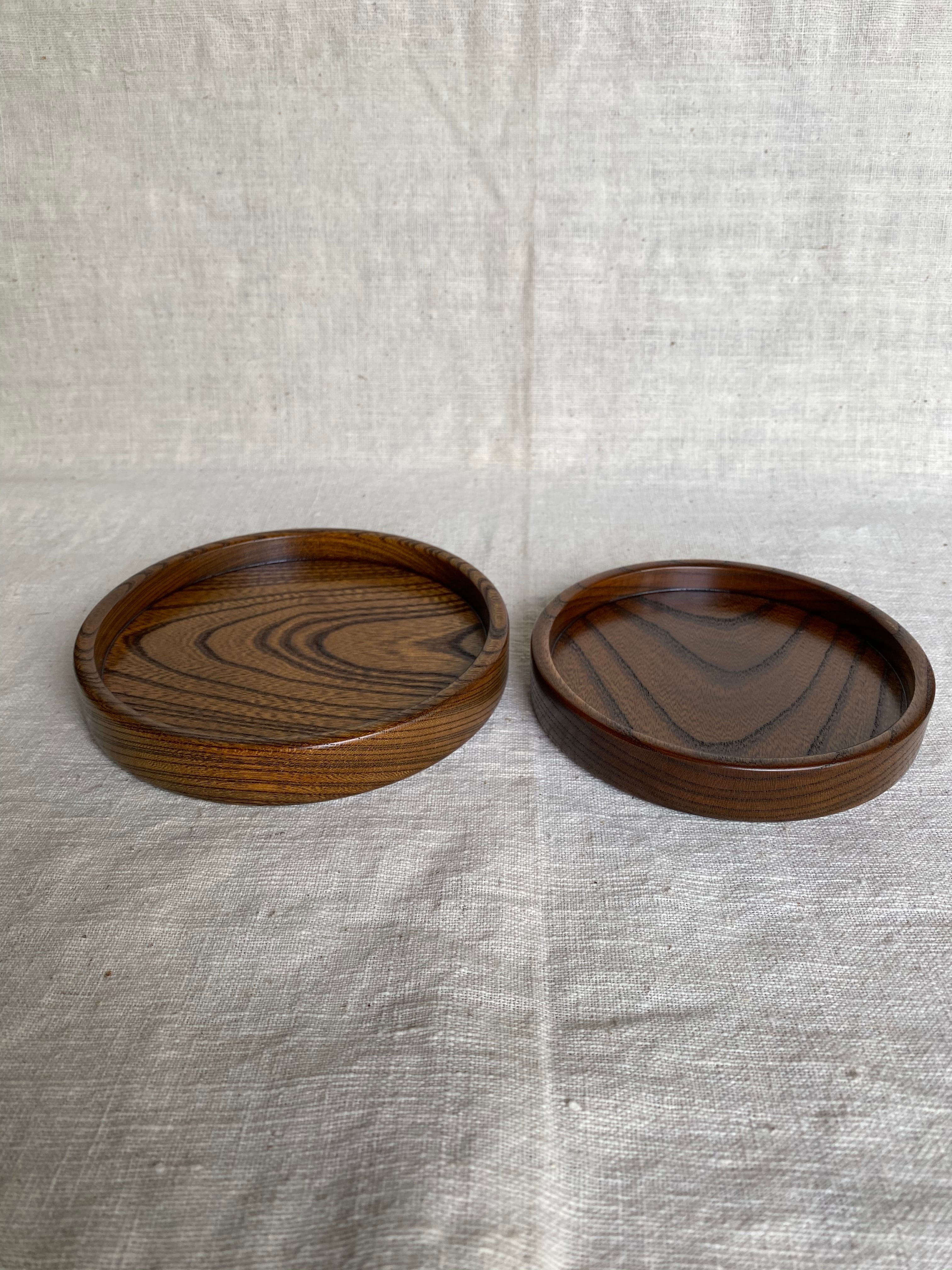 森山ロクロ工作所 4.5寸急須台 拭き漆 | 工藝店 秋月