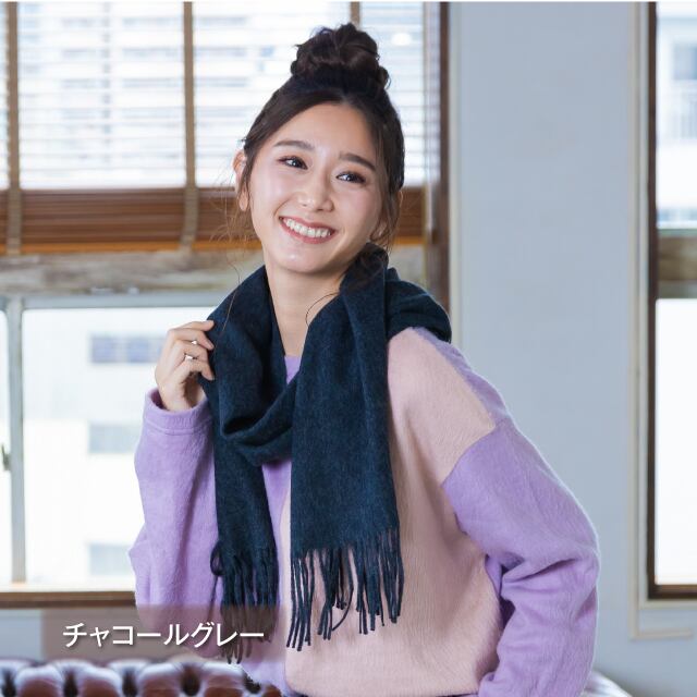 【新品】モンゴル カシミヤ 100% 手編み風 マフラー 水色 GOBI 高品質 新品】モンゴル カシミヤ 100% 手編み風 マフラー 水色 GOBI 高品質