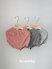 韓国子供服 / 26Autumn / 〖取寄〗ko and ko / ボーダーショートブルマ / ベビー服 / キッズ服 *XXS~S*