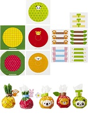 トルネ へんしんおにぎりラップ フルーツ&アニマル 15枚入 (5柄各3枚) 商品サイズ(約):180x180mm商品重量(約):43g P-3002