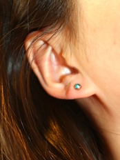 Birth stone pierce