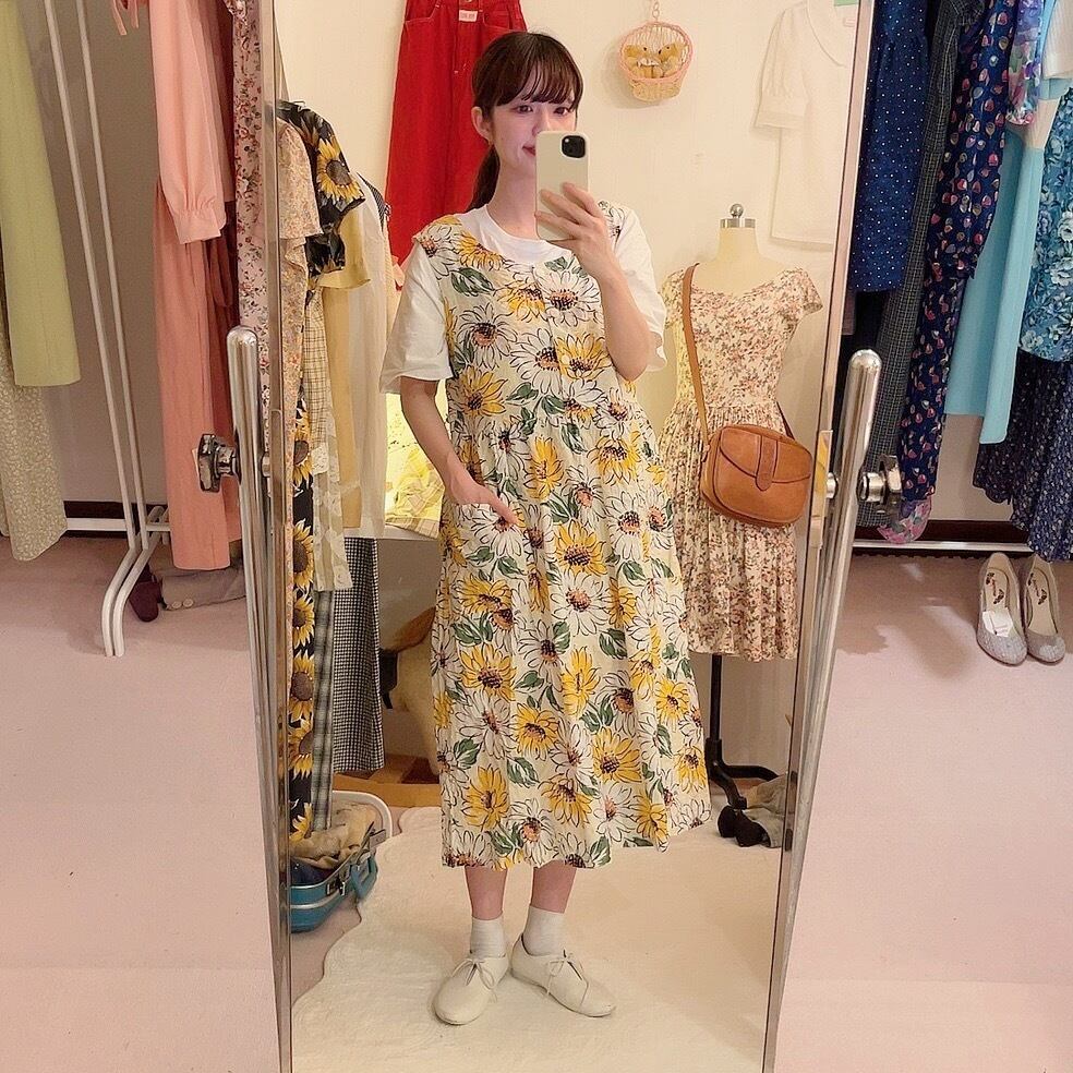 sunflower white jumper skirt